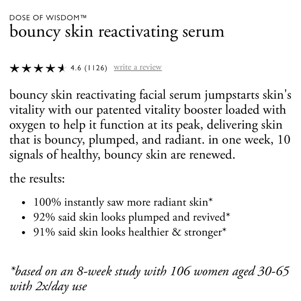 Philosophy Dose of Wisdom Bouncy Skin Reactivating Serum
